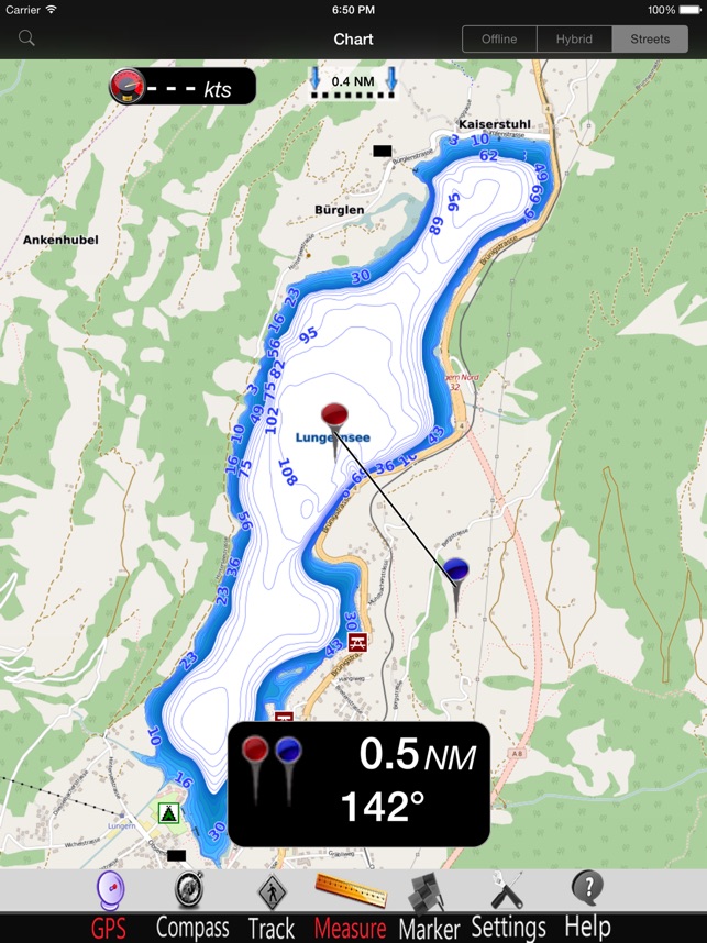 Lungern Sarnen Lakes Chart pro(圖4)-速報App