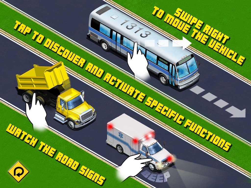 Kids Vehicles: City Trucks & Buses HD Lite screenshot 2