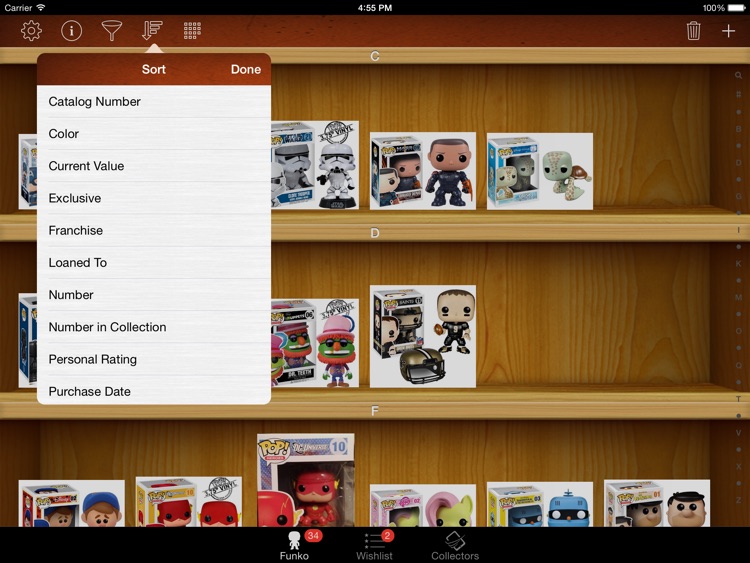 Vinyl Figure Toy Collector Manager - iPad version