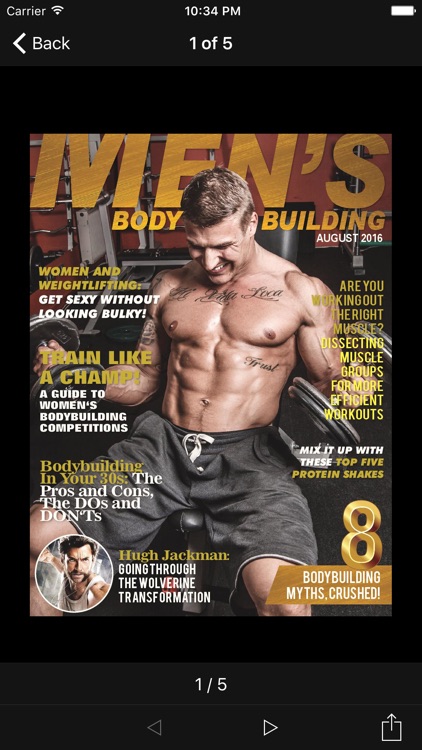 Men's Body Building Magazine