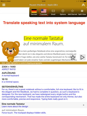 SpeakGerman 2 Pro (8 German Text-to-Speech) screenshot 3