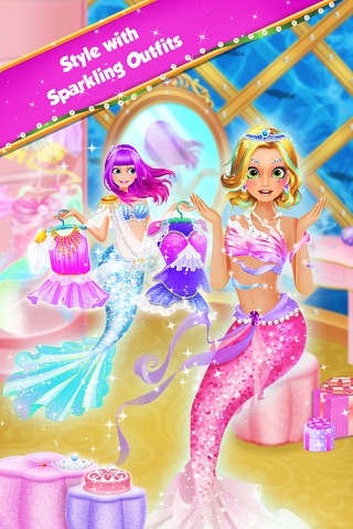 Magic Mermaid Salon - Dress up for mermaid king's royal birthday prom screenshot 3