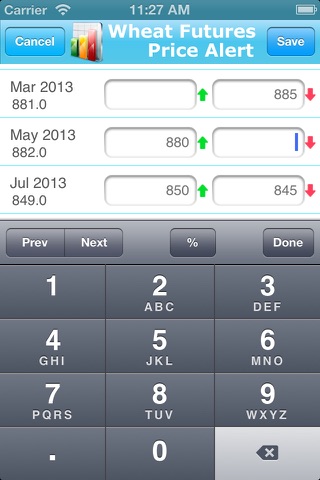 Wheat Futures Price Alert screenshot 2