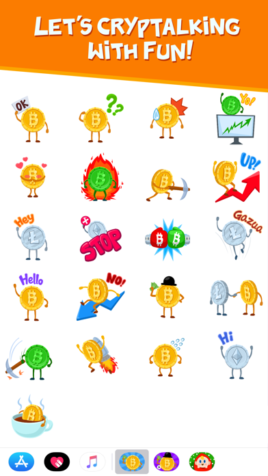 Cryptalk Lite Bitcoin Stickers screenshot 2