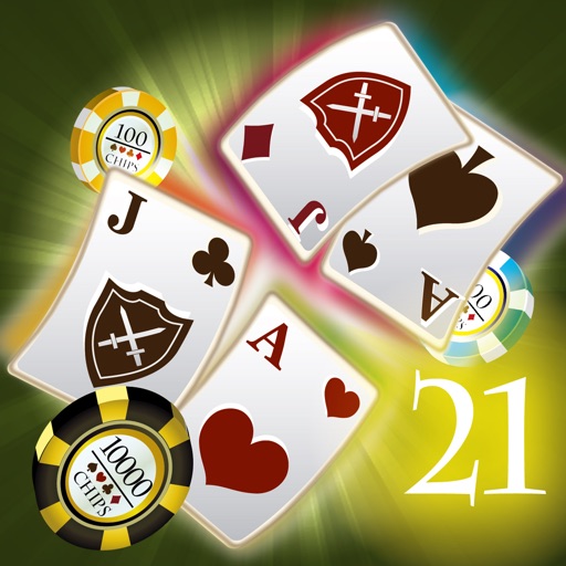 Blackjack for Mobile(Free casino like card game) Icon