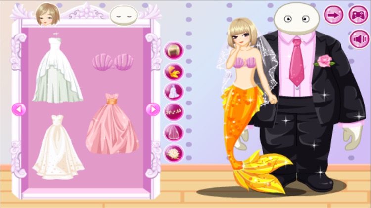 Big Man Marry The Mermaid - Mermaid dress up game for free