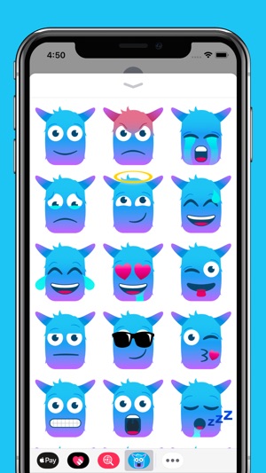 Blue Monster Emojis(圖2)-速報App