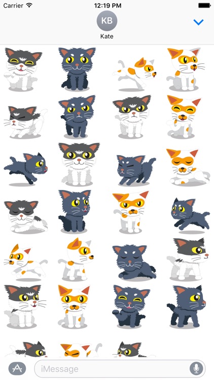 Cat stickers set