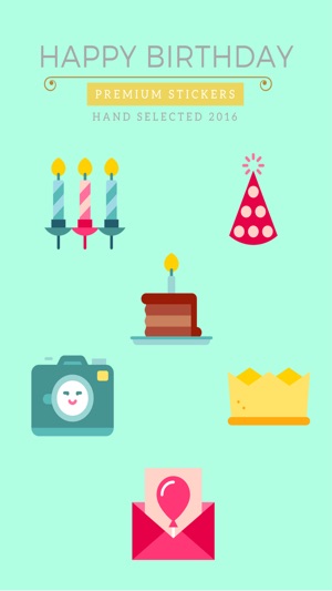 Happy Birthday Stickers - Celebrating li
