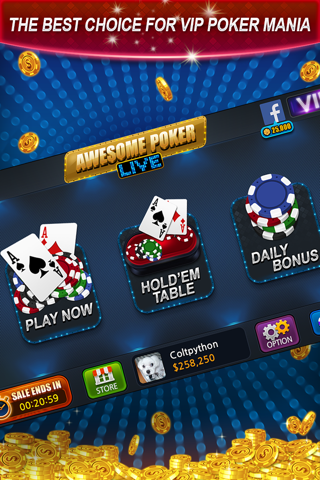 Awesome Poker - Texas Holdem screenshot 2
