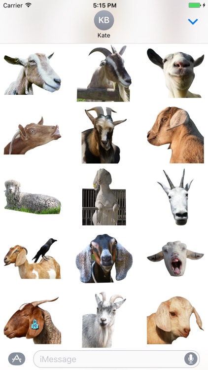 Goat Sticker for iMessage by Khoi Lai