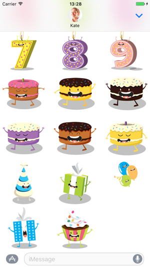 Birthday Pack - Stickers for iMessage(圖3)-速報App