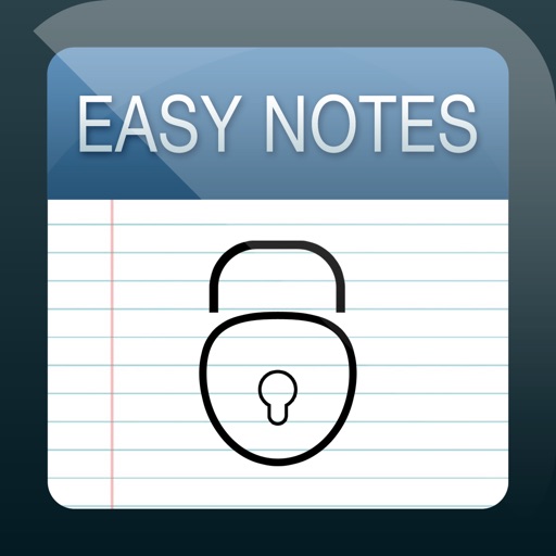 Easy Notes Locker - Password Protected Notepad iOS App