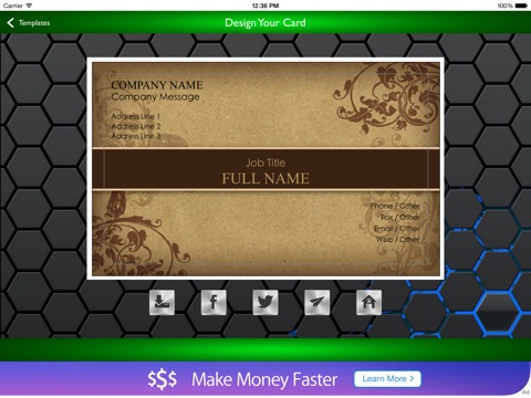 Biz Card Maker screenshot 4