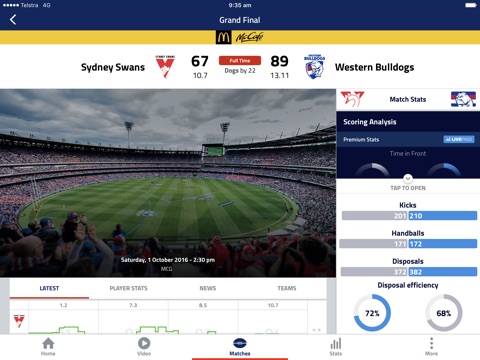 AFL Live Official App screenshot 3