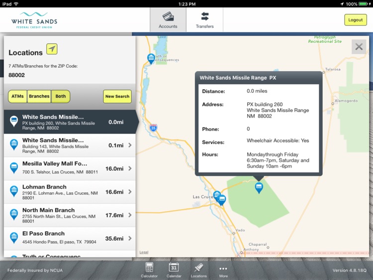 White Sands FCU Mobile Banking for iPad screenshot-4