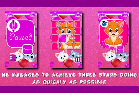 Kitty Puzzles Slide screenshot 4