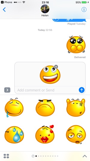 Yellow Bubble Emoji Sticker Pack for iMessage(圖2)-速報App