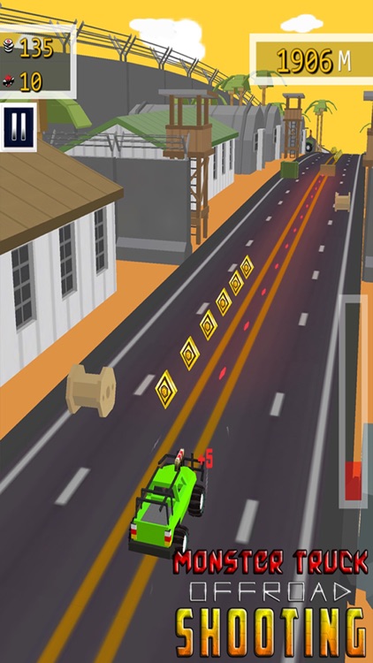 Monster truck Offroad Shooting - Free Racing Game