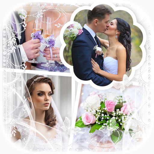 Wedding Photo Frames Collage Maker with Pic.ture Layouts for Love