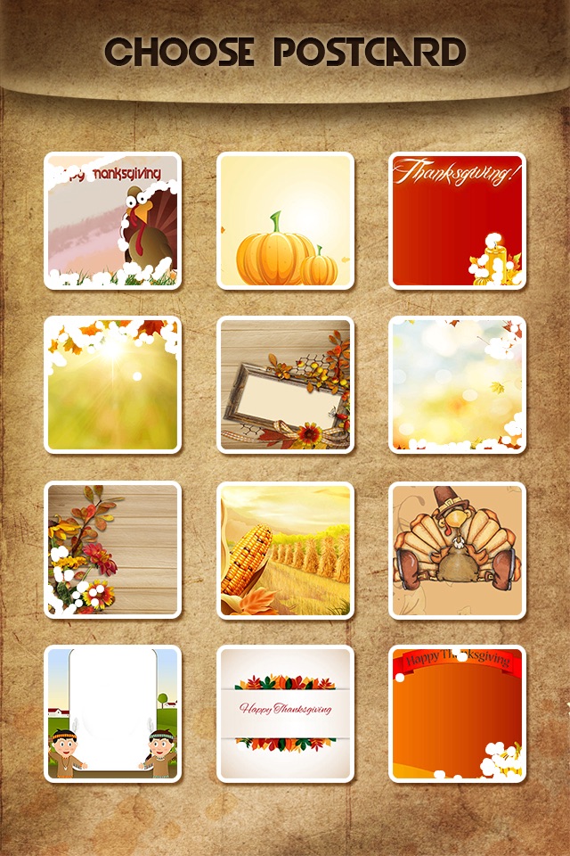 Holiday Greeting Cards FREE - Mail Thank You eCards & Send Wishes for American Thanksgiving Day screenshot 3