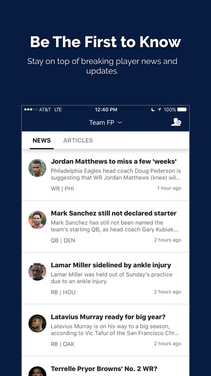 Fantasy Football My Playbook