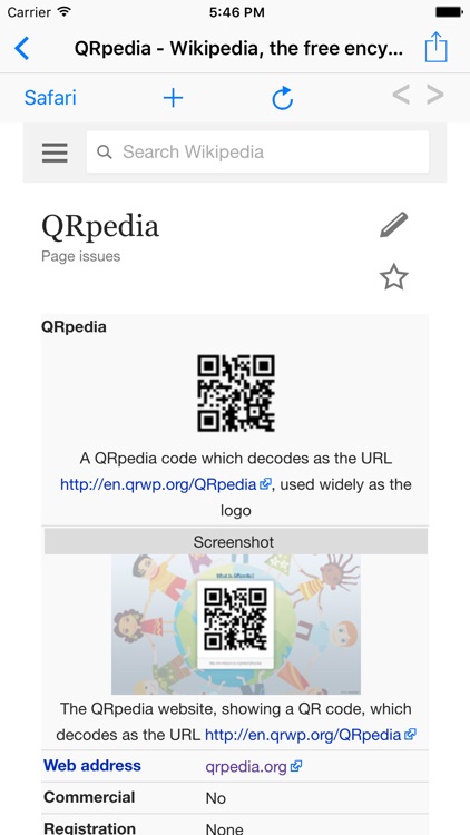 QRpedia