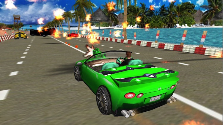 Burning Highway ( 3D Car Shooting Games ) screenshot-4