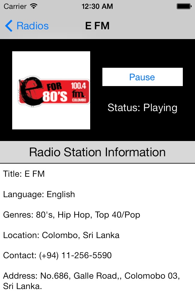 Sri Lanka Radio Live Player (Jayawardenapura / Sinhala) screenshot 4