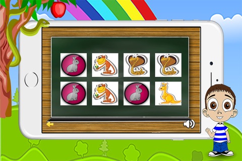 Cartoon Animals Memory Game screenshot 2
