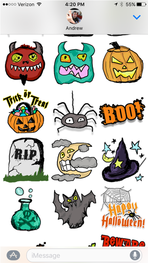 Halloween Sketches Sticker Pack(圖5)-速報App