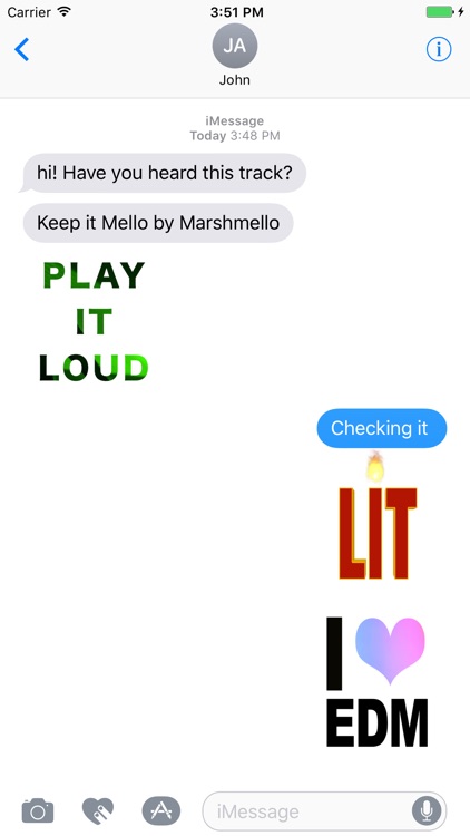 EDM Stickers for iMessage, Electronic Dance Music
