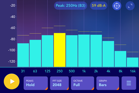 Audio spectrum analyzer EQ Rta screenshot 2