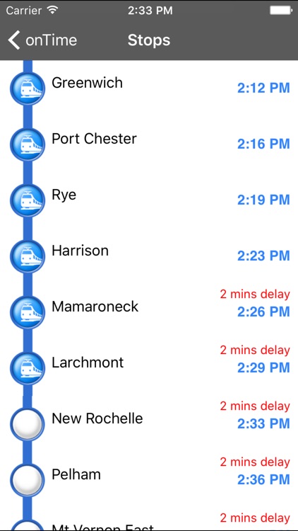 onTime : MNR (Metro North Rail)