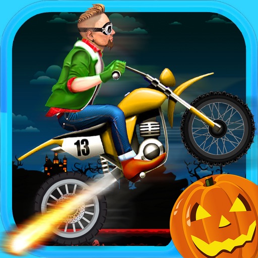 Monster Stunt Death Rider: Fast Moto-X Race in Horror Night iOS App