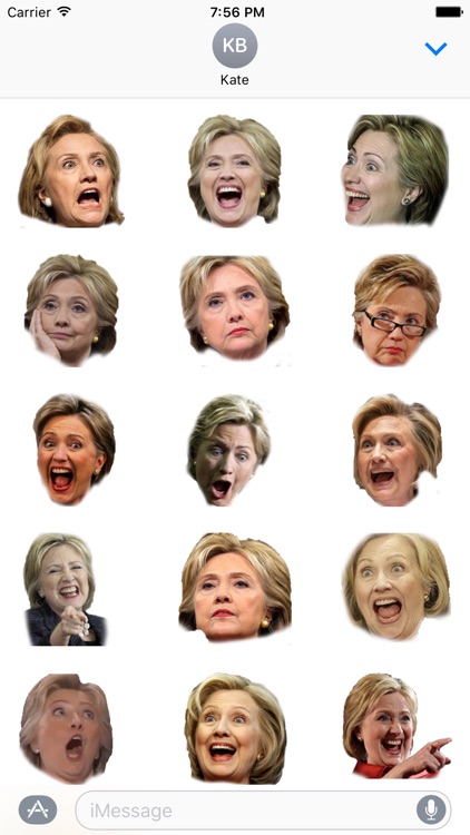 Hillary Clinton Emoji Stickers