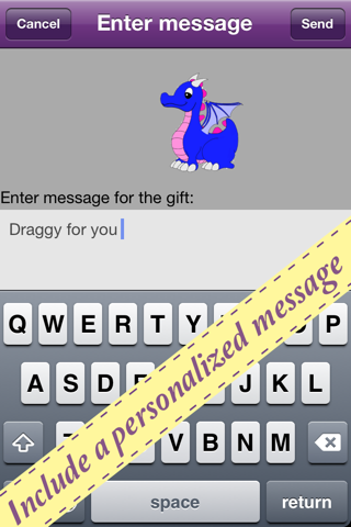 PocketGift  - Send your friends free messages and gifts screenshot 3