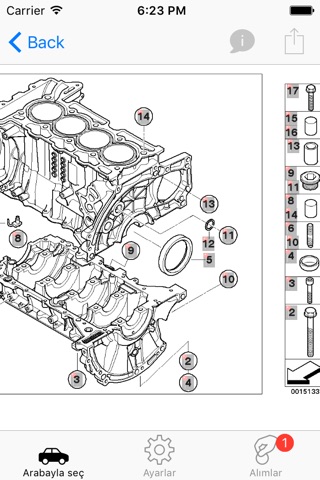 Parts and diagrams for MINI screenshot 2