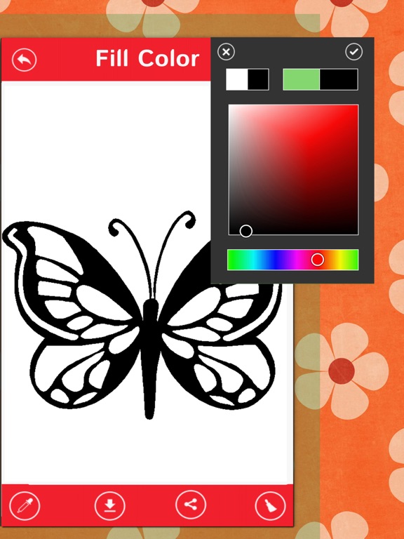Butterfly Color Book-Beautiful Butterfly Canvas screenshot 2