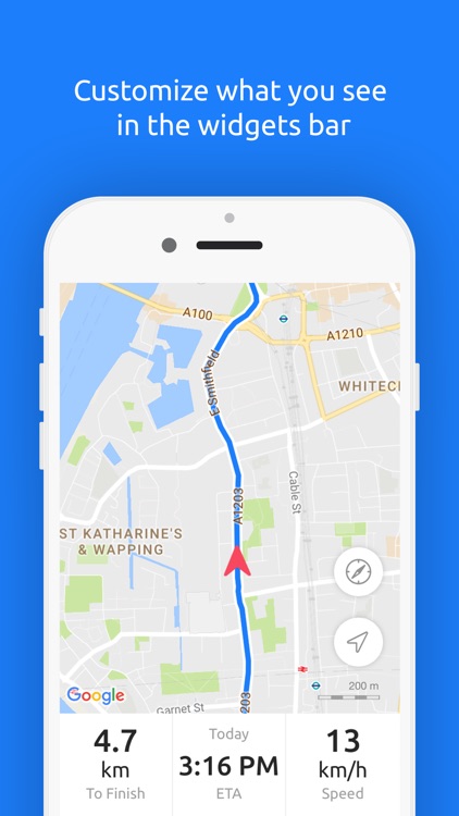 Hudway — HUD navigation app for night-time driving
