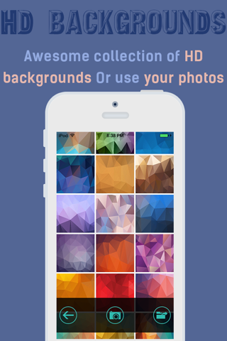 iPolygram Lite - Create your own custom wallpapers and backgrounds screenshot 3