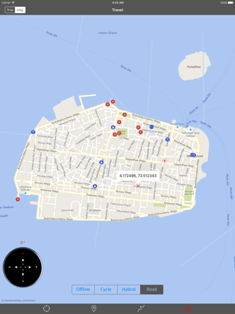 maldives – gps travel map offline navigator