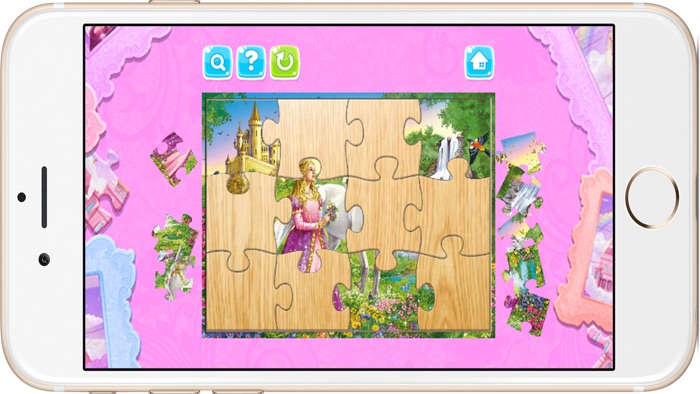 Princess Cartoon Jigsaw Puzzle Games for Kids and Toddlers Free