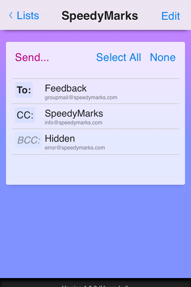 Group Mail App screenshot 2