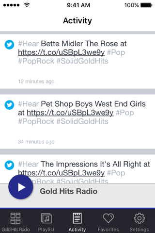 Скриншот из Gold Hits Radio