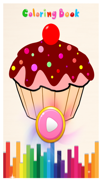 How to cancel & delete Cupcake Coloring Book - Draw Paint Kids Game from iphone & ipad 3