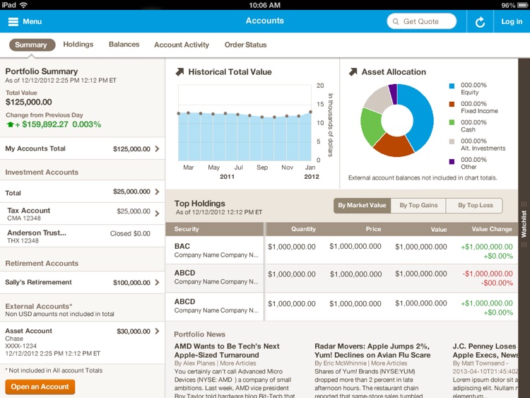 Merrill Edge for iPad