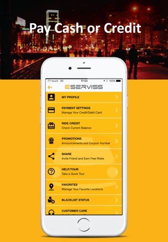 ESERVISS - Taxi. Service & Bus App Alternative screenshot 4