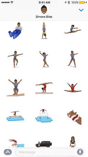 Simone Biles ™ by Moji Stickers(圖2)-速報App