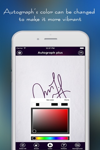 Autograph + screenshot 2